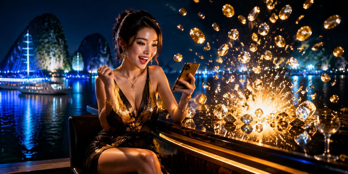 Người dùng tại Vịnh Hạ Long đăng ký và chơi casino mobile trên điện thoại