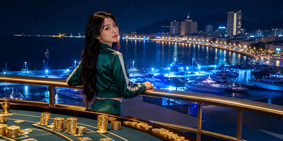 Không khí giải trí casino và đặt cược tại Vũng Tàu với cảnh biển về đêm