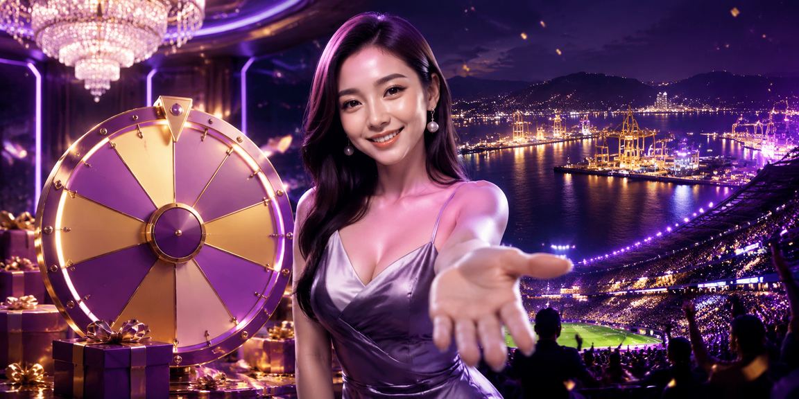 Bàn Roulette với ánh đèn neon tại Vũng Tàu trong không khí casino giải trí trực tuyến cao cấp